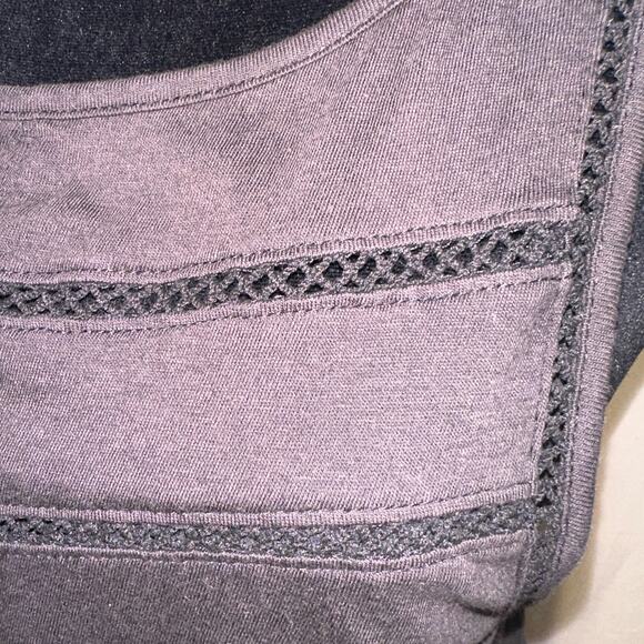 Lagaci Size Large Dress Pullover Tank Style Dark Gray Swing Bottom Stretchy - Picture 5 of 7